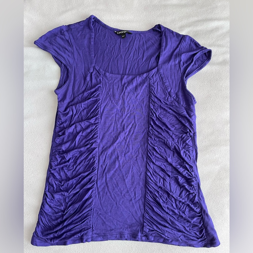 GEORGE RUCHED T-SHIRT